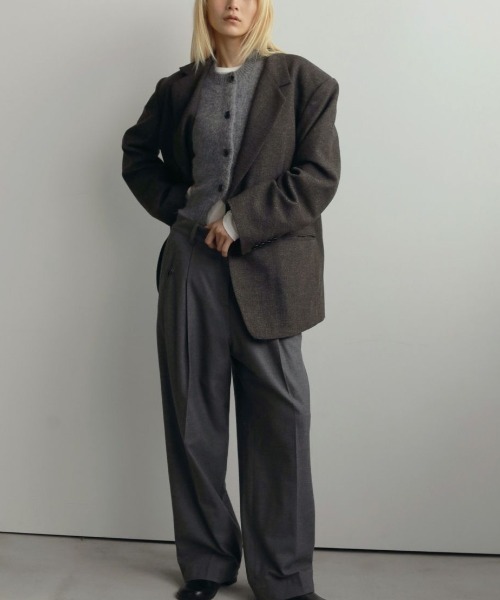 anuke（アンヌーク） コート アウター anuke Herringbone Wool Jacket