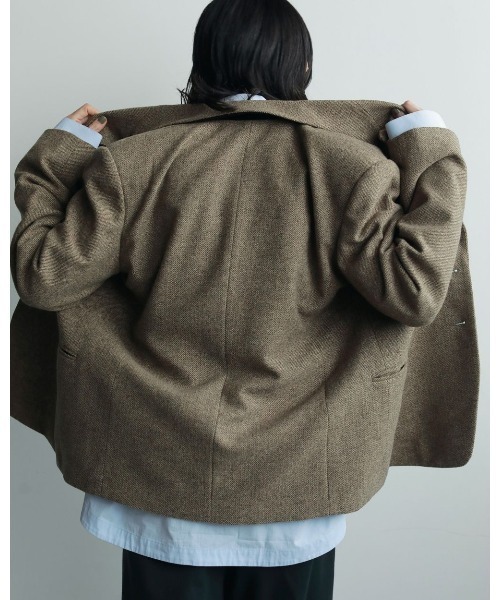 anuke（アンヌーク） コート アウター anuke Herringbone Wool Jacket