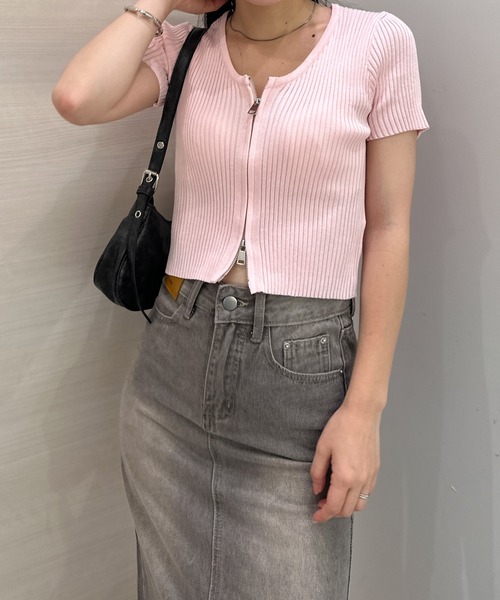 「solleim」 ニットカーディガン M ブラック レディース_画像7