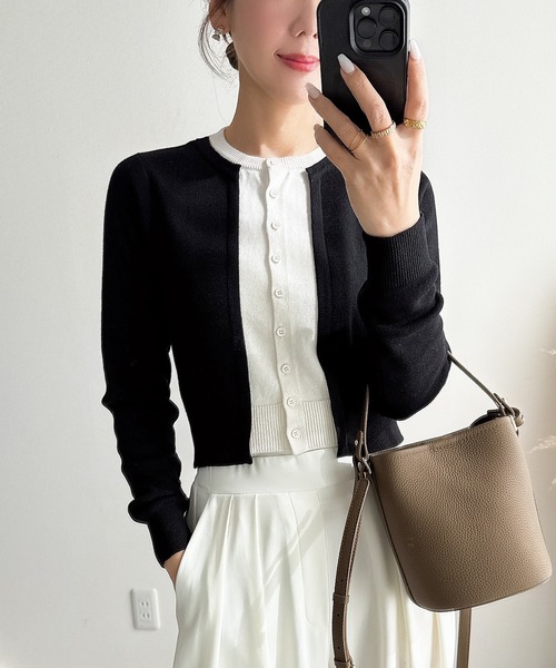 &. NOSTALGIA（ノスタルジア） カーディガン 「ZOZO限定」フェイク