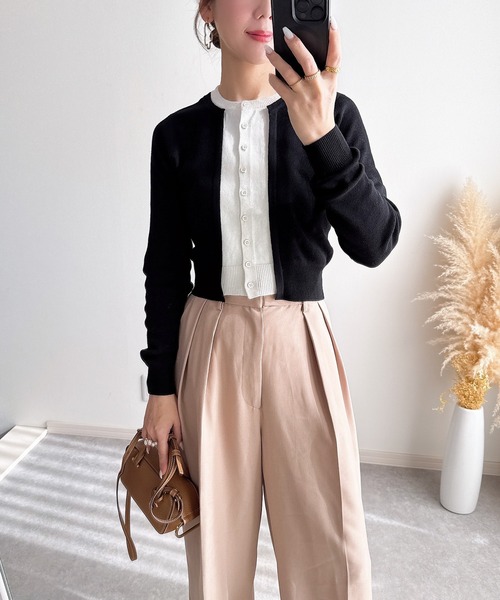 &. NOSTALGIA（ノスタルジア） カーディガン 「ZOZO限定」フェイク