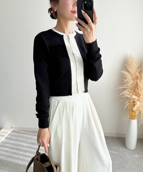 &. NOSTALGIA（ノスタルジア） カーディガン 「ZOZO限定」フェイク