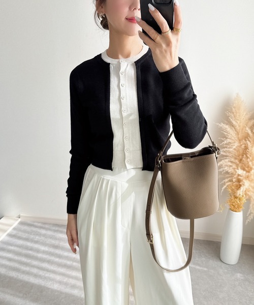 &. NOSTALGIA（ノスタルジア） カーディガン 「ZOZO限定」フェイク