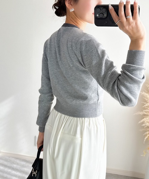 &. NOSTALGIA（ノスタルジア） カーディガン 「ZOZO限定」フェイク