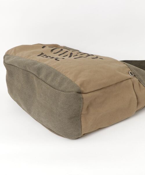 AVIREX（アヴィレックス） ショルダーバッグ COATING CANVAS NEWSPAPER