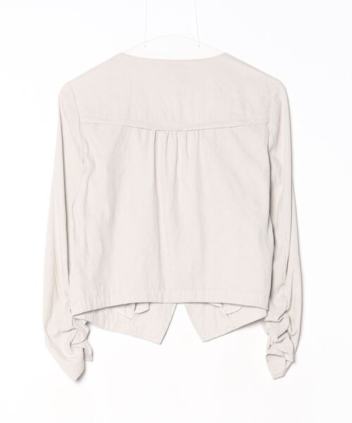 UNTITLED（アンタイトル） ノーカラージャケット 2 ベージュ