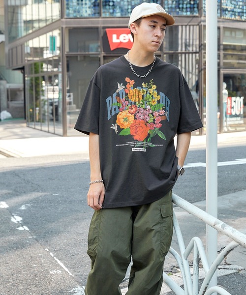 「Paragraph」 半袖Tシャツ FREE ライトグレー メンズ_画像8