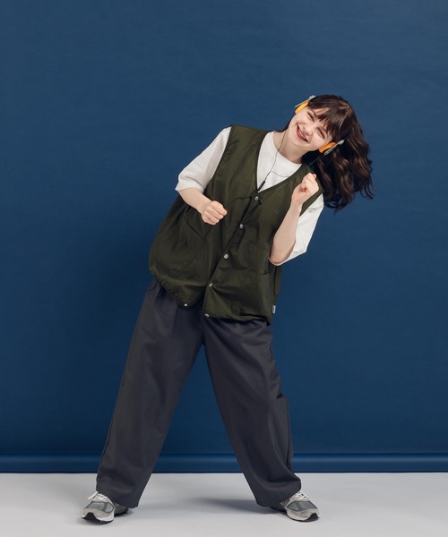 「MUHET」 ベスト X-LARGE ブラック レディース_画像2