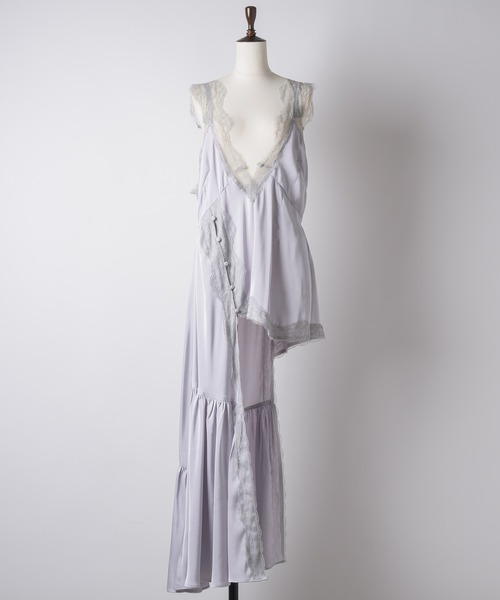 「J1U by LA BELLE ETUDE」 キャミソールワンピース FREE ライトグリーン レディース_画像2