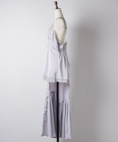 「J1U by LA BELLE ETUDE」 キャミソールワンピース FREE ライトグリーン レディース_画像3