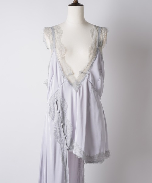 「J1U by LA BELLE ETUDE」 キャミソールワンピース FREE ライトグリーン レディース_画像6