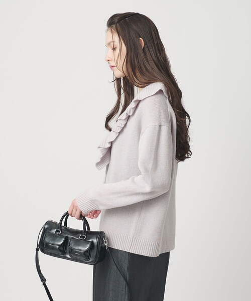 BEAUTY＆YOUTH UNITED ARROWS カーディガン ウールレーヨン ラッフル