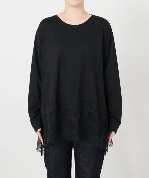 SLOBE IENA（スローブイエナ） tシャツ 「追加3」レースコンビ