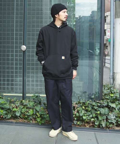 「Carhartt」 プルオーバーパーカー LARGE グレー メンズ_画像3