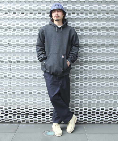 「Carhartt」 プルオーバーパーカー LARGE グレー メンズ_画像4