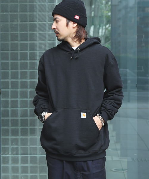 「Carhartt」 プルオーバーパーカー LARGE グレー メンズ_画像5