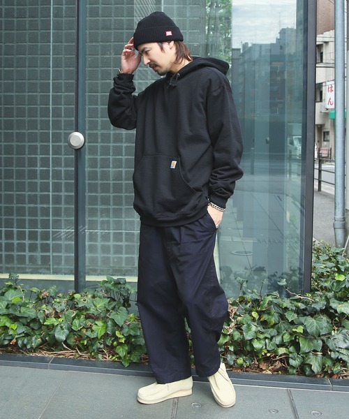 「Carhartt」 プルオーバーパーカー LARGE グレー メンズ_画像8