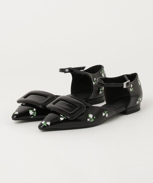 【新品未使用】CHARLES&KEITH フラットサンダル　サイズ39 CHARLES ＆ KEITH（チャールズ&キース） フラットサンダル 35 ブラック