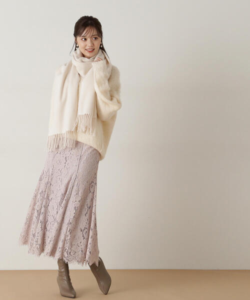 「PROPORTION BODY DRESSING」 フレアスカート SMALL ダークグレー レディース_画像5