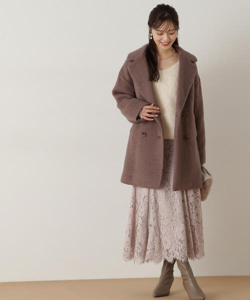 「PROPORTION BODY DRESSING」 フレアスカート SMALL ダークグレー レディース_画像6