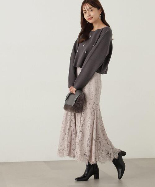 「PROPORTION BODY DRESSING」 フレアスカート SMALL ダークグレー レディース_画像7