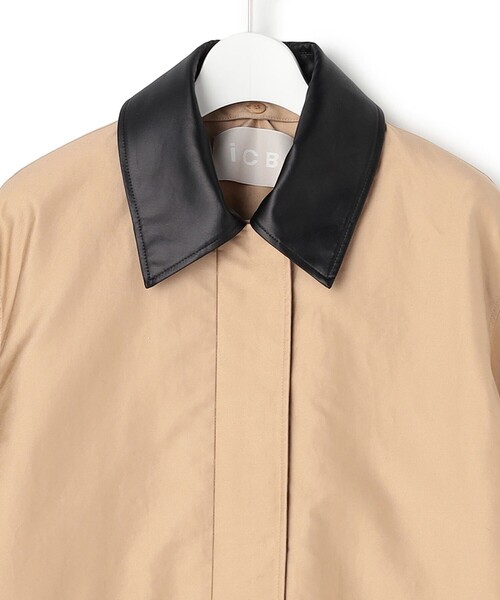 ミリタリージャケット モッズコート ライトモールスキン キルトライナー付きステンカラーコート レディースの画像