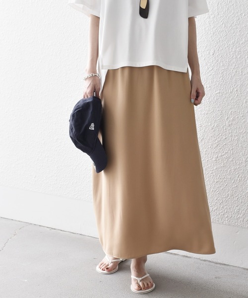 「SHIPS.me」 フレアスカート M ネイビー レディース_画像2