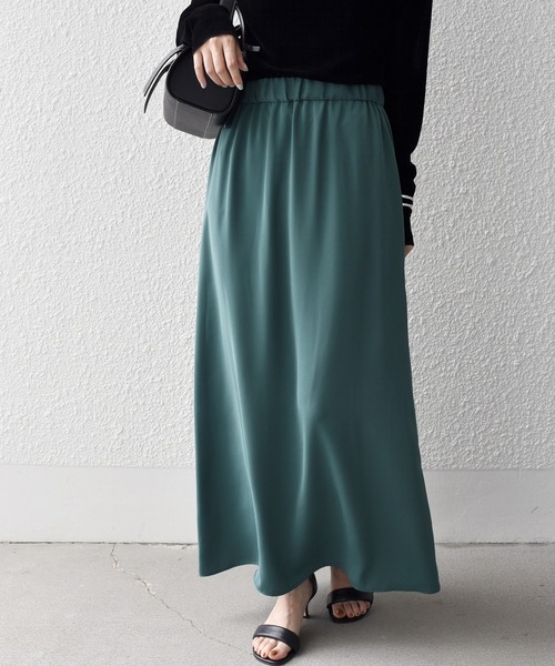 「SHIPS.me」 フレアスカート M ネイビー レディース_画像9