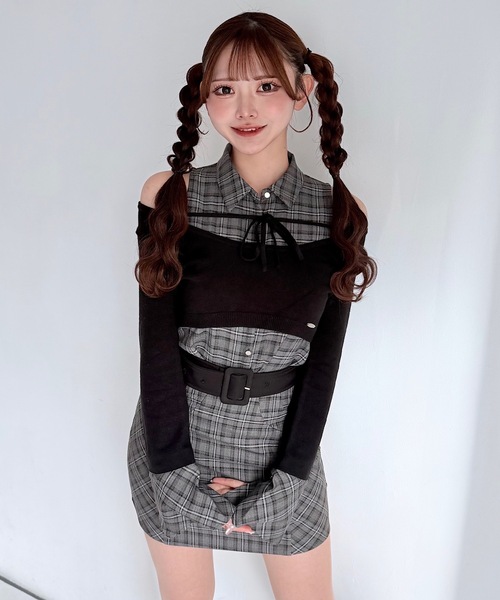 NOMAE チェックセットアップ NOMAE（ノーマエ） ニット セーター 「セットアップ対応」チェック