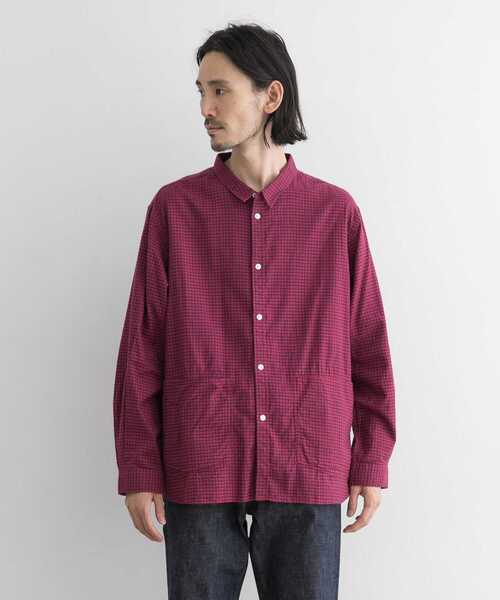 「WORK NOT WORK URBAN RESEARCH」 長袖シャツ LARGE ベージュ系その他 メンズ_画像5