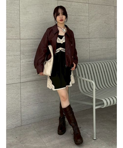 LILY BROWN（リリーブラウン） ワンピース ヴィンテージスリップサテン