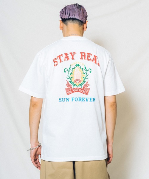 「NineMicrophones」 半袖Tシャツ X-LARGE ホワイト メンズ_画像8