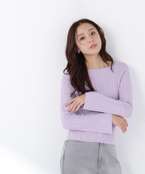 チェスティ スカラップニット NATURAL BEAUTY BASIC（ナチュラルビューティーベーシック） ニット