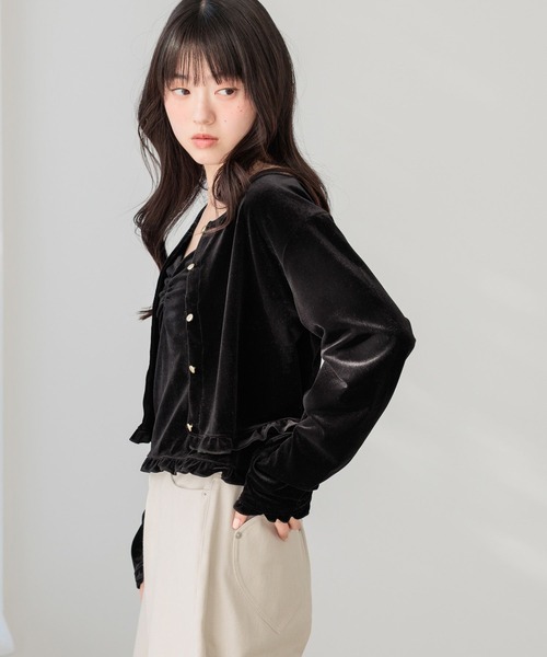 Heather（ヘザー） tシャツ ベロアフリルカット2P 645185 レディース