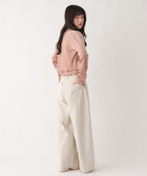 Heather（ヘザー） tシャツ ベロアフリルカット2P 645185 レディース