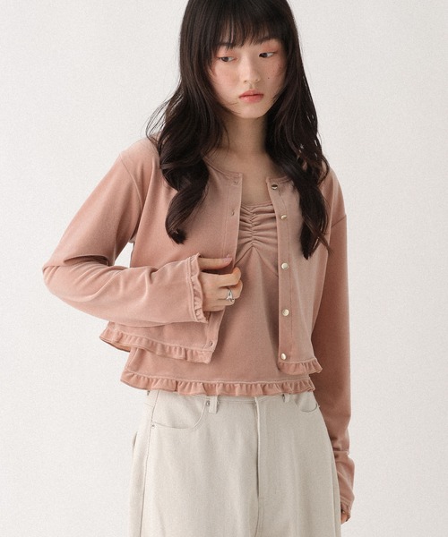 Heather（ヘザー） tシャツ ベロアフリルカット2P 645185 レディース