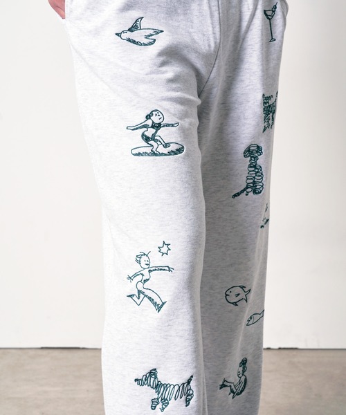 スウェットパンツ ジャージ “SEA” Aimi Odawara レディース メンズ