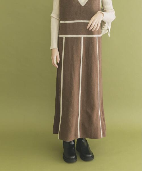 「ITEMS URBANRESEARCH」 サロペットスカート FREE ベージュ系その他 レディース_画像3