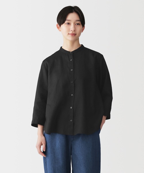 無印良品（MUJI） リネンシャツ ブラウス シャツ 婦人 リネン
