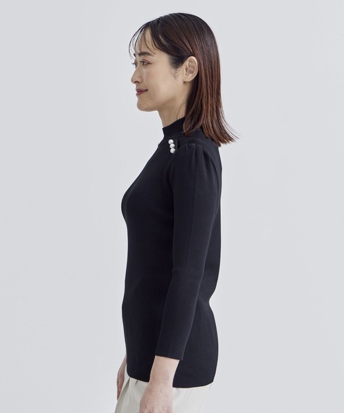 「BORDERS at BALCONY」 長袖ニット 36 ホワイト レディース_画像9