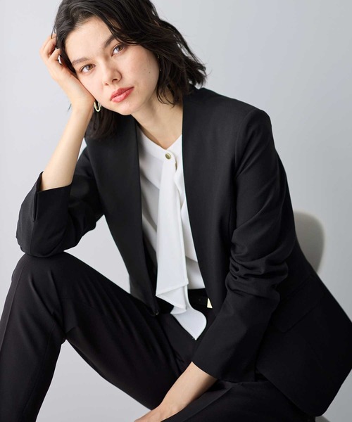 GeeRA（ジーラ） 「sucre」パンツスーツ 9号 ブラック レディース