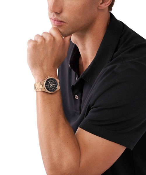 MICHAEL KORS ゴールド アナログ時計 MICHAEL KORS（マイケルコース） アナログ腕時計 FREE ゴールド メンズ