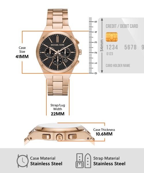 MICHAEL KORS（マイケルコース） アナログ腕時計 FREE ゴールド メンズ