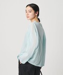 ニット セーター 麻ブレンド ルーズ ボートネ...の詳細画像2