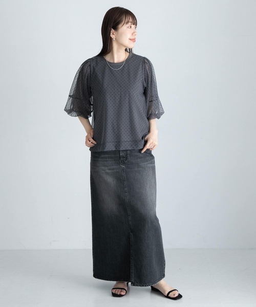 「URBAN RESEARCH Sonny Label」 半袖ブラウス FREE アイボリー レディース_画像6
