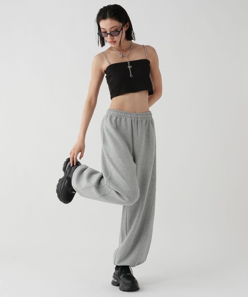 ワイドパンツ パンツ Acidルーズスウェットパンツ キッズ 子供服 女の子の画像