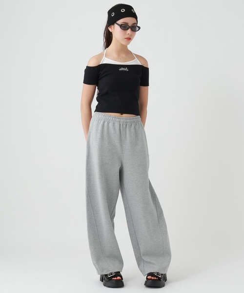 ワイドパンツ パンツ Acidルーズスウェットパンツ キッズ 子供服 女の子の画像