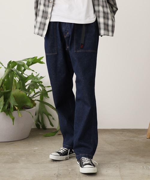 「Gramicci」 デニムパンツ S ダークインディゴブルー メンズの画像