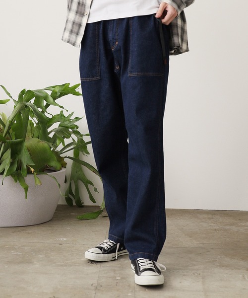 「Gramicci」 デニムパンツ S ダークインディゴブルー メンズの画像