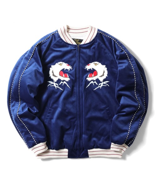 「HOUSTON」 スカジャン X-LARGE ブラウン メンズ_画像8